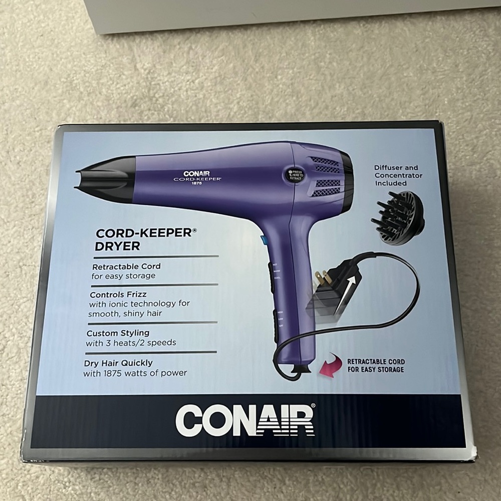 Conair Cord Keeper 1875 Hair Dryer
